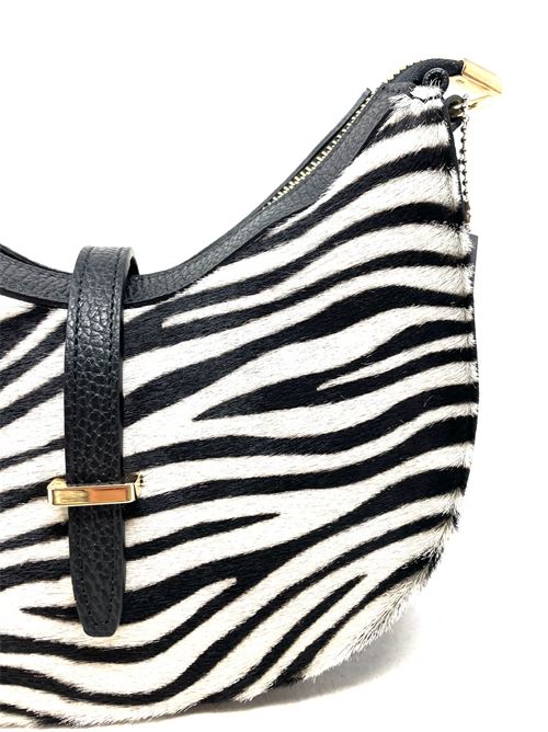 Borsa in cavallino zebrato IL LACCIO | 1486PELLE+CAVALLINONERO+ZEBRA BIANCO